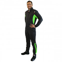 FIA race suit RRS EVO Diamond Star Black / Green