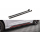 Body kit a vizuálne doplnky MAXTON DESIGN difuzorji stranskih pragov + flapsi za Hyundai Kona N Mk1, sijajno črna, V1 | race-shop.si
