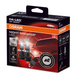 Osram LED lamps NIGHT BREAKER H4 - street legal (2pcs)
