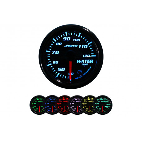 Merilne naprave ADDCO 52 mm, 7 barv Racing gauge ADDCO, water temperature, 7 colors | race-shop.si
