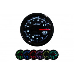 Racing gauge ADDCO, exhaust gas temperature, 7 colors