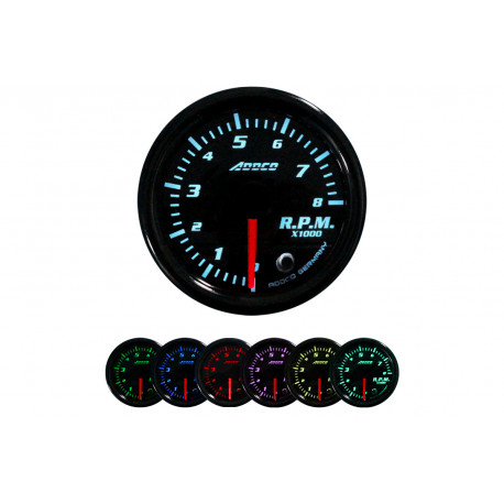 Merilne naprave ADDCO 52 mm, 7 barv Racing gauge ADDCO, tachometer, 7 colors | race-shop.si