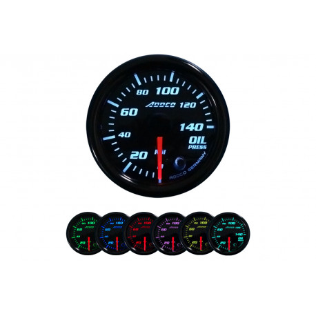 Merilne naprave ADDCO 52 mm, 7 barv Racing gauge ADDCO, oil pressure, 7 colors | race-shop.si