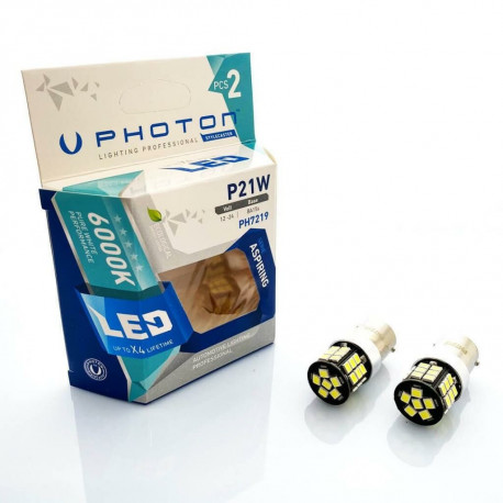 Bulbs and xenon lights PHOTON LED EXCLUSIVE SERIES PY21W avtomobilska žarnica 12V 21W BAU15s amber CAN (2 kosa) | race-shop.si