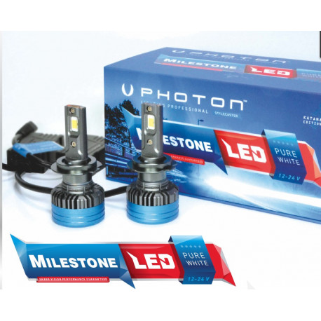 Bulbs and xenon lights PHOTON MILESTONE H8/H9/H11/H16 LED žarometi 12-24V 35W PGJ19 (2 kosa) | race-shop.si