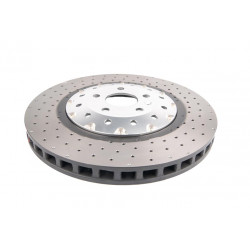 DBA 5000 series Crossed Drilled & Dimpled Silver Hat DBA53002SLVXD (2 pcs)