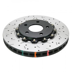 DBA 5000 series Crossed Drilled & Slotted 2-Piece Black Hat DBA5575BLKXS (2 pcs)