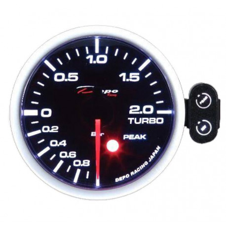 Merila DEPO PK serija 52 mm Programmable DEPO racing gauge Boost -1 to 2BAR | race-shop.si