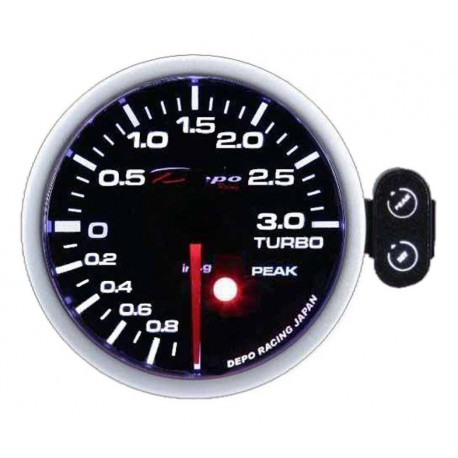 Merila DEPO PK serija 52 mm Programmable DEPO racing gauge Boost -1 to 3BAR | race-shop.si