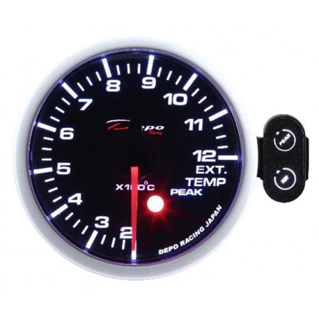 Merila DEPO PK serija 52 mm Nastavljiv DEPO racing števec temperature izpušnih plinov | race-shop.si