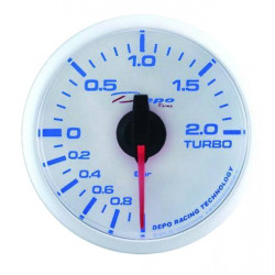 DEPO racing gauge electronic pressure turbocharger - Super white series