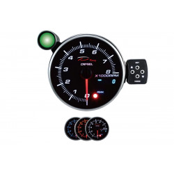 Programmable dual view additional Tachometer DEPO 95mm - Diesel