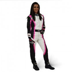 FIA race suit RRS EVO Victory Pink / White