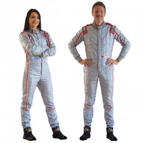 Obleke FIA Race Suit RRS EVO Monte Carlo Grey/ Red | race-shop.si
