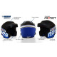 Odprte čelade FIA odprta dirkalna čelada RRS Protect JET (HANS), modra | race-shop.si