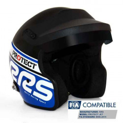 Čelada RSS Protect JET s homologacijo FIA 8859-2015, Hans, modra
