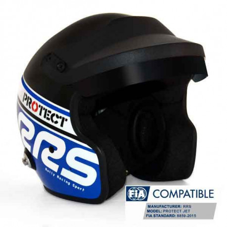 Odprte čelade Helmet RSS Protect JET with FIA 8859-2015, Hans, blue | race-shop.si