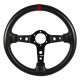 Volani 3-kraki volanski obroč RRS Carbon 90, 350mm, karbon, debelina 32/28mm, 90mm zamik, karbon/črna/rdeča | race-shop.si