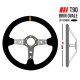 Volani Steering wheel RRS Corsa 3, 350mm, suede,silver spokes, 90mm deep dish | race-shop.si