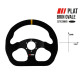 Volani RRS TRACK steering wheel - Flat 290x330mm - Black suede | race-shop.si