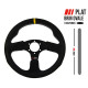 Volani 3-kraki volanski obroč RRS Apex, 330mm, semiš, brez zamika, črna/rumena | race-shop.si
