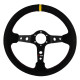Volani Steering wheel RRS Rally, 350mm, suede, 90mm deep dish | race-shop.si