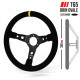 Volani Steering wheel RRS Monte Carlo 3, 350mm, suede, 65mm deep dish | race-shop.si