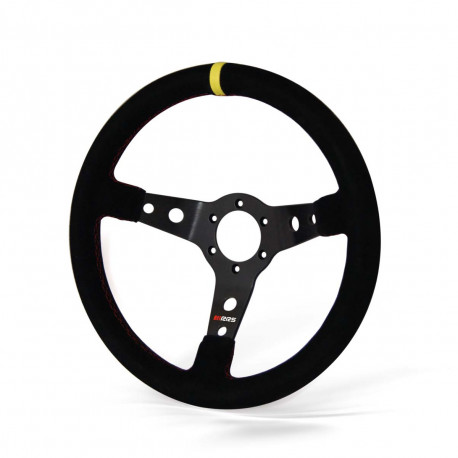Volani Steering wheel RRS Monte Carlo 3, 350mm, suede, 65mm deep dish | race-shop.si