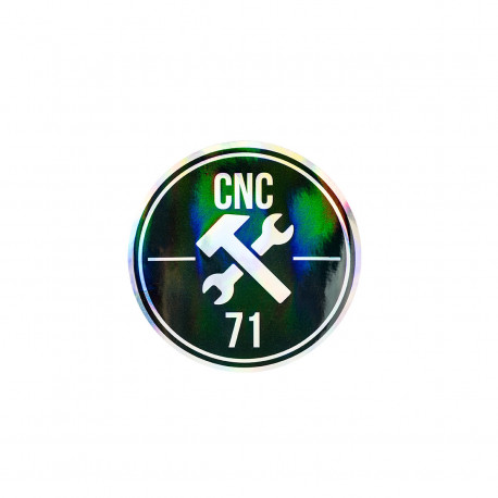 Nalepke Sticker CNC71 HOLO 15cm | race-shop.si