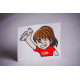 Nalepke Sticker CNC71 WAVING GIRL | race-shop.si