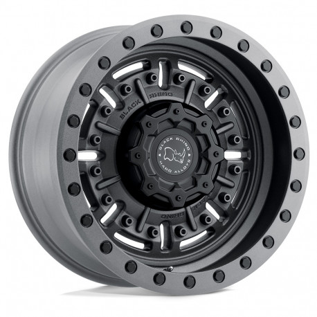 Black Rhino aluminum wheels Black Rhino ABRAMS platišče 17x9.5 8x165.1 122.4 ET-18, Matte Gun Metal | race-shop.si