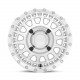 Black Rhino aluminum wheels Black Rhino Powersports PARKER UTV platišče 14x7 4x110 80.2 ET36, Srebrna | race-shop.si
