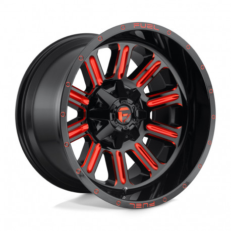 Fuel aluminum wheels Fuel D621 HARDLINE platišče 22x12 6x135/6x139.7 106.1 ET-44, Gloss Black | race-shop.si