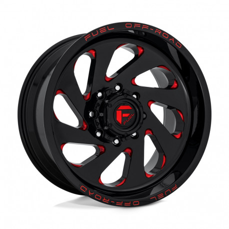 Fuel aluminum wheels Fuel D638 VORTEX platišče 20x10 8x165.1 125.1 ET-18, Gloss Black | race-shop.si
