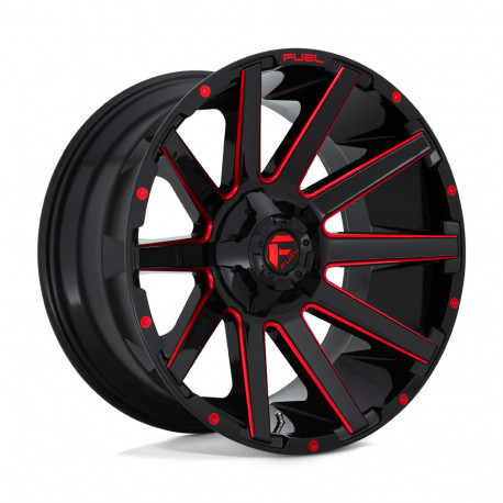 Fuel aluminum wheels Fuel D643 CONTRA platišče 22x10 5x139.7/5x150 110.1 ET-18, Gloss Black | race-shop.si
