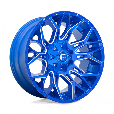 Fuel aluminum wheels Fuel D770 TWITCH platišče 22x10 8x180 124.2 ET-18, Anodized Blue | race-shop.si