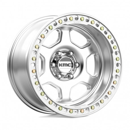 KMC aluminum wheels KMC KM233 HEX BEADLOCK platišče 20x10 6x139.7 108 ET-48, Srebrna | race-shop.si