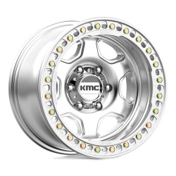 KMC KM233 HEX BEADLOCK platišče 17x9 5x127 71.5 ET-38, Srebrna