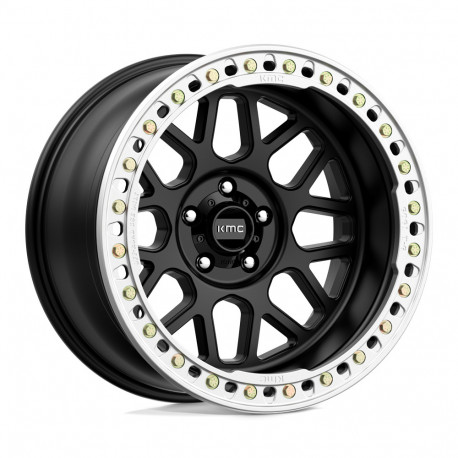 KMC aluminum wheels KMC KM235 GRENADE CRAWL BEADLOCK platišče 20x10 5x127 71.5 ET-48, Satin Black | race-shop.si