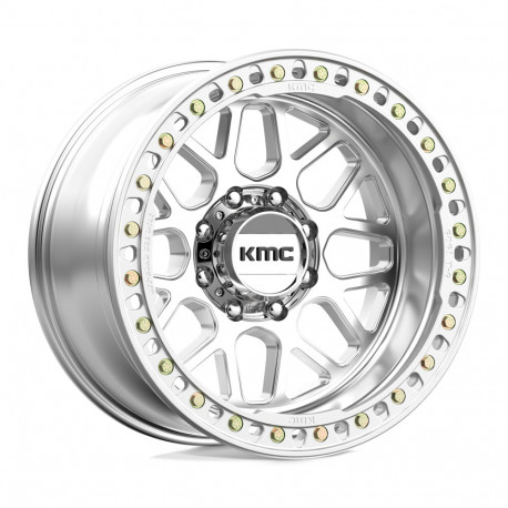 KMC aluminum wheels KMC KM235 GRENADE CRAWL BEADLOCK platišče 20x10 8x165.1 125.1 ET-48, Srebrna | race-shop.si