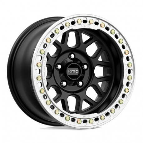 KMC aluminum wheels KMC KM235 GRENADE CRAWL BEADLOCK platišče 18x9 5x127 71.5 ET-24, Satin Black | race-shop.si