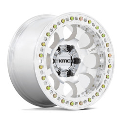 KMC KM237 RIOT BEADLOCK platišče 17x9 6x139.7 108 ET-12, Srebrna