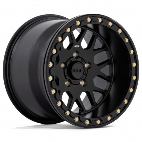 KMC aluminum wheels KMC Powersports KS235 GRENADE BEADLOCK platišče 15x10 5x114.3 72.56 ET0, Satin Black | race-shop.si