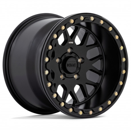 KMC aluminum wheels KMC Powersports KS235 GRENADE BEADLOCK platišče 15x10 4x156 132 ET0, Satin Black | race-shop.si