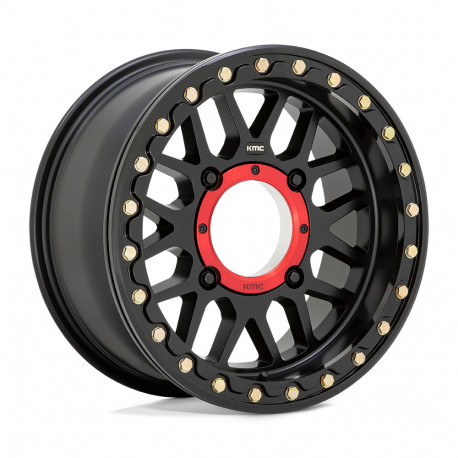 KMC aluminum wheels KMC Powersports KS235 GRENADE BEADLOCK platišče 15x7 4x137 112.1 ET10, Satin Black | race-shop.si