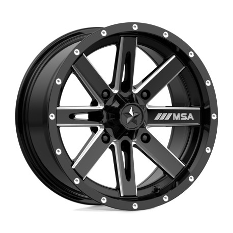 MSA aluminum wheels MSA Offroad Platišče M41 BOXER 15x7 4x110 86 ET10, Gloss Black | race-shop.si