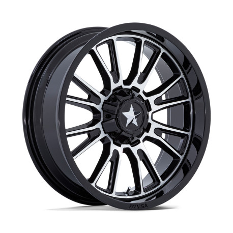 MSA aluminum wheels MSA Offroad Platišče M51 THUNDERLIPS 22x7 4x137/4x156 110.1 ET0, Gloss Black | race-shop.si