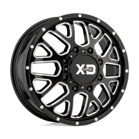 XD aluminum wheels XD 843 GRENADE DUALLY platišče 17x6.5 8x165.1 125.1 ET111, Gloss Black | race-shop.si