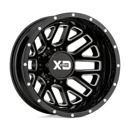 XD aluminum wheels XD 843 GRENADE DUALLY platišče 17x6.5 8x210 154.3 ET-140, Gloss Black | race-shop.si