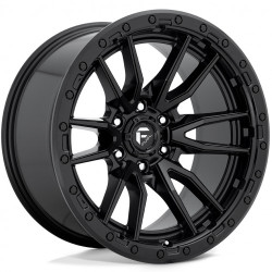 Fuel D844 REBEL platišče 17x9 6x139.7 106.1 ET-12, Črna